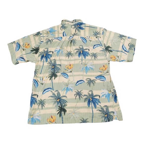 Tommy Bahama Silk Camp Shirt Birds of Paradise Size Medium M - Picture 2 of 7